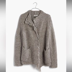 Fringe Open Cardigan Sweater